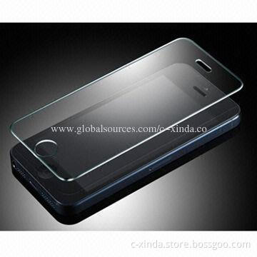 Tempered Glass Screen Protector for iPhone 5/5C/5S, 8-9H Surface Hardness, 0.33 and 0.4mm Thickness